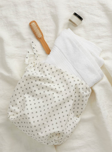 Arabesque organic cotton flannel sheet set